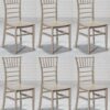 Casa Padrino Esszimmerstuhl Designer Acryl Stuhl Set Cappuccino 40 x 46 x H. 92