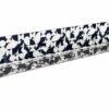 queence Gewürzregal Muster - Schwarz/Weiß - Gewürzhalter aus Acrylglas - Küchenorganizer