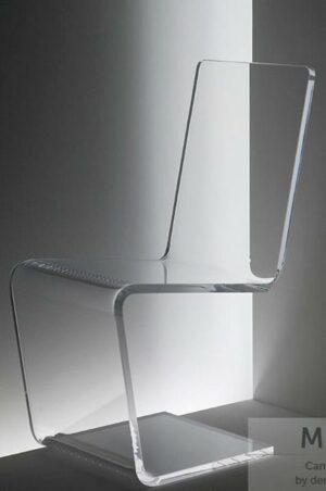 Design Objekte Stuhl Acryl Stuhl Freischwinger aus stabilem 1-Guß (1 St)