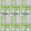 Casa Padrino Esszimmerstuhl Designer Acryl Stuhl Set Grün 40 x 46 x H. 92