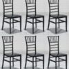 Casa Padrino Esszimmerstuhl Designer Acryl Stuhl Set Schwarz 40 x 46 x H. 92