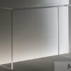 Design Objekte TV-Brücke Acryl TV-Konsole Brücke Softline in gerundeter Form